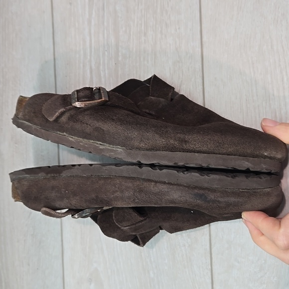 Birkenstock Women Boston Suede Clog mule slip on shoes sz 41/10 Narrow - Picture 15 of 16